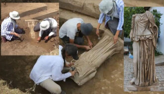 Thổ Nhĩ Kỳ: Tìm thấy bức tượng cẩm thạch không đầu 1.800 năm tuổi