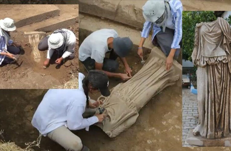 Thổ Nhĩ Kỳ: Tìm thấy bức tượng cẩm thạch không đầu 1.800 năm tuổi