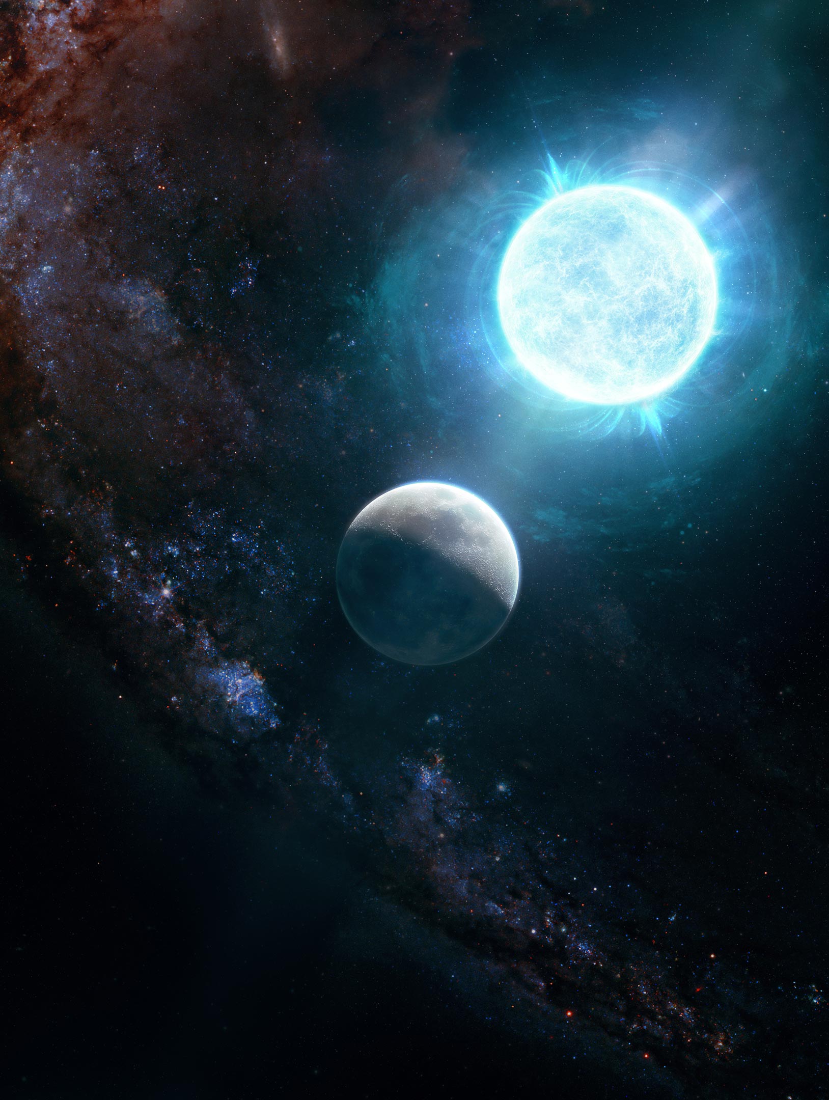 Sao lùn trắng kỳ dị nhỏ như mặt trăng nặng hơn mặt trời
